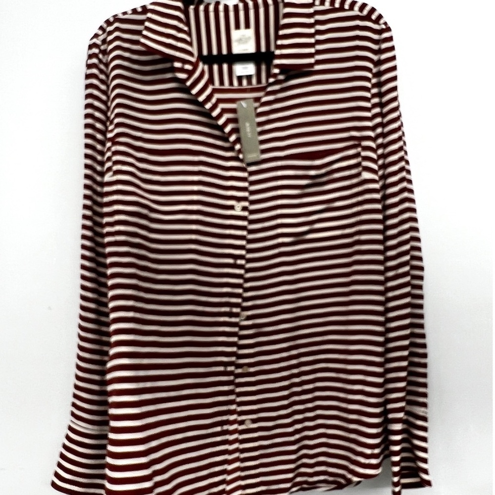 J Crew, silk long-sleeved, size 14